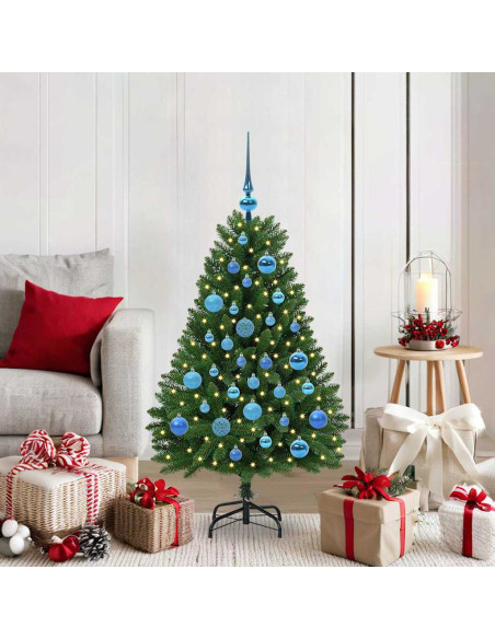 Albero di Natale artificiale Verde 120 cm PVC e Metallo