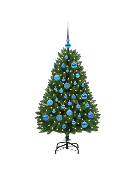 Albero di Natale artificiale Verde 120 cm PVC e Metallo