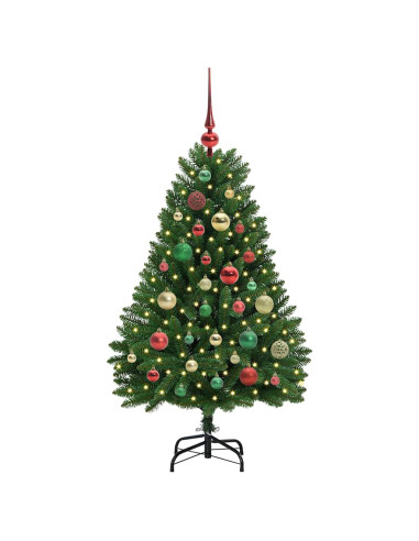 Albero di Natale artificiale Verde 120 cm PVC e Metallo