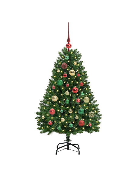Albero di Natale artificiale Verde 120 cm PVC e Metallo