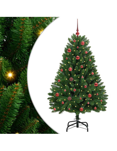 Albero di Natale artificiale Verde 150 cm PVC e Metallo