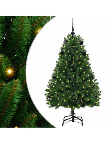 Albero di Natale artificiale Verde 150 cm PVC e Metallo