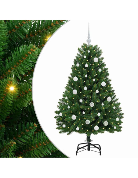 Albero di Natale artificiale Verde 150 cm PVC e Metallo