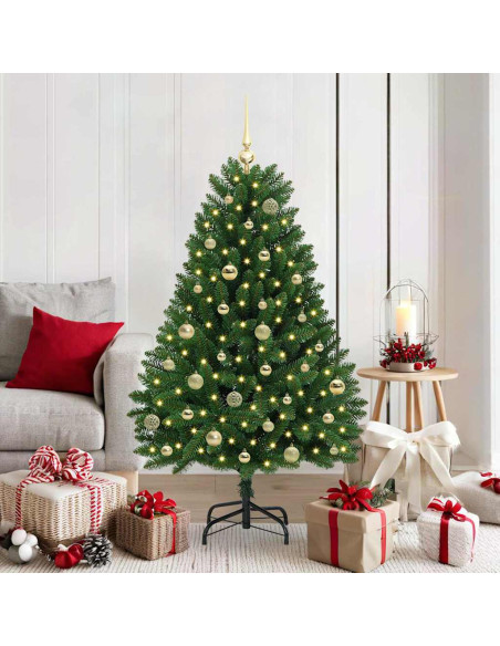 Albero di Natale artificiale Verde 150 cm PVC e Metallo