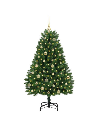 Albero di Natale artificiale Verde 150 cm PVC e Metallo