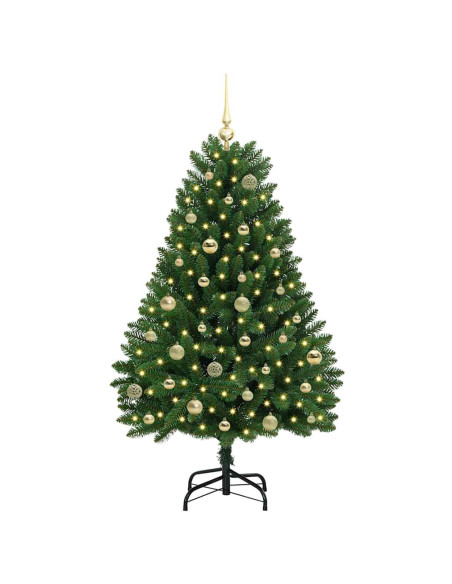 Albero di Natale artificiale Verde 150 cm PVC e Metallo