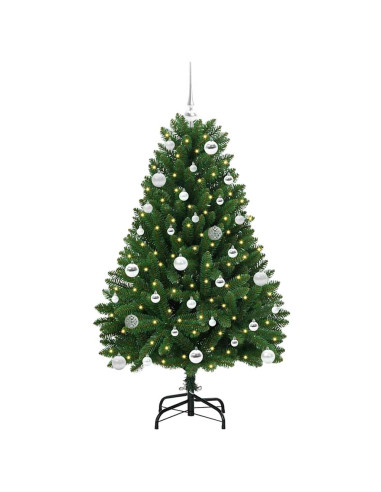 Albero di Natale artificiale Verde 150 cm PVC e Metallo