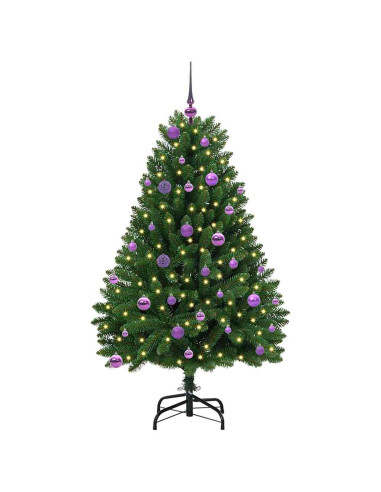 Albero di Natale artificiale Verde 150 cm PVC e Metallo