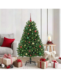 Albero di Natale artificiale Verde 150 cm PVC e Metallo 2