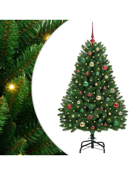 Albero di Natale artificiale Verde 150 cm PVC e Metallo