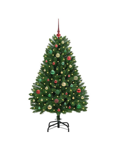Albero di Natale artificiale Verde 150 cm PVC e Metallo