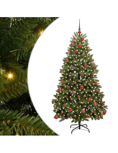 Albero di Natale artificiale Verde 180 cm PVC e Metallo
