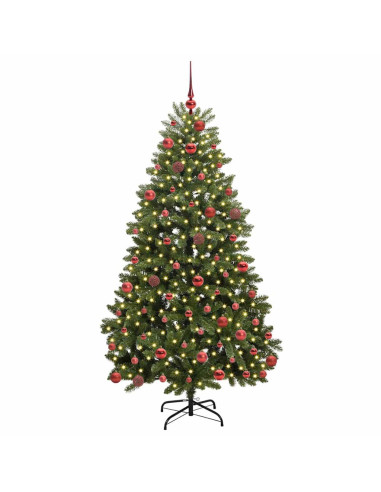 Albero di Natale artificiale Verde 180 cm PVC e Metallo