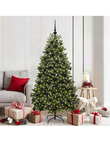 Albero di Natale artificiale Verde 180 cm PVC e Metallo