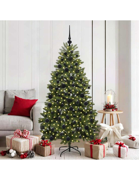 Albero di Natale artificiale Verde 180 cm PVC e Metallo