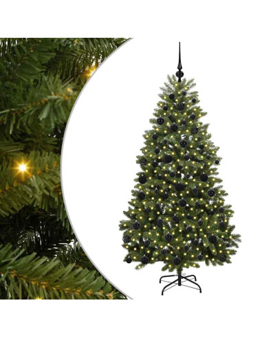 Albero di Natale artificiale Verde 180 cm PVC e Metallo