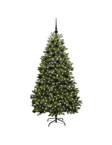 Albero di Natale artificiale Verde 180 cm PVC e Metallo