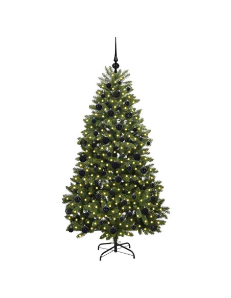 Albero di Natale artificiale Verde 180 cm PVC e Metallo