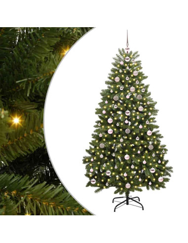 Albero di Natale artificiale Verde 180 cm PVC e Metallo
