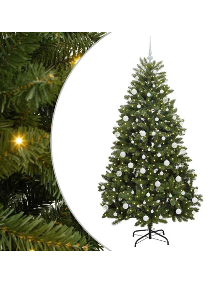 Albero di Natale artificiale Verde 180 cm PVC e Metallo