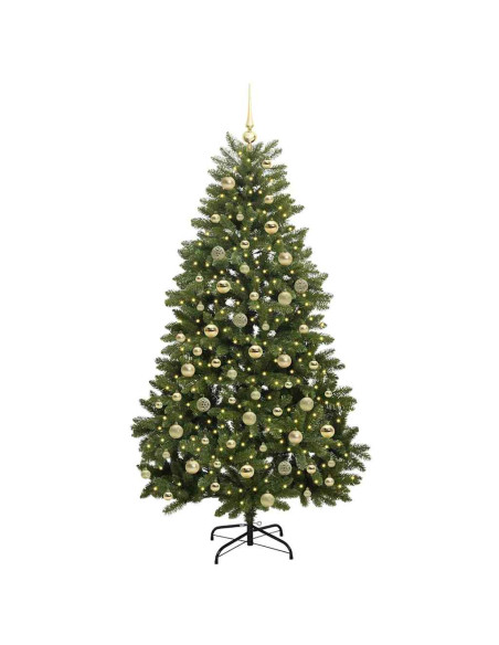 Albero di Natale artificiale Verde 180 cm PVC e Metallo