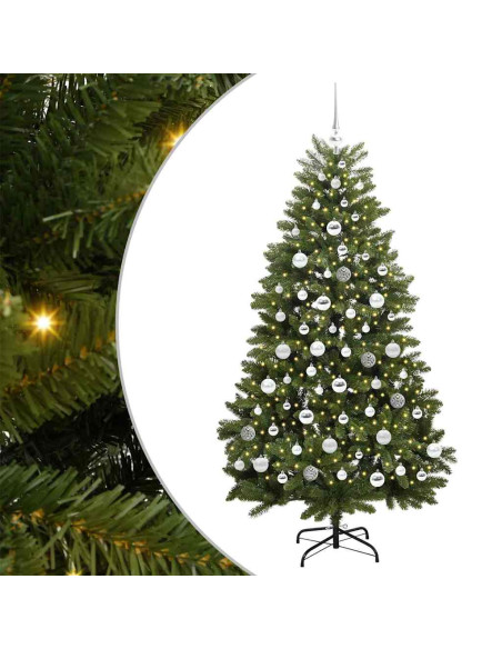 Albero di Natale artificiale Verde 180 cm PVC e Metallo