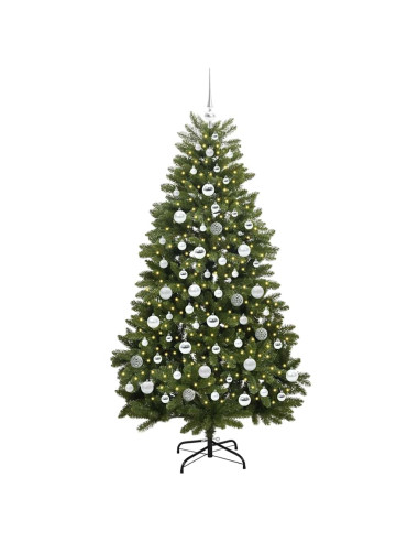 Albero di Natale artificiale Verde 180 cm PVC e Metallo