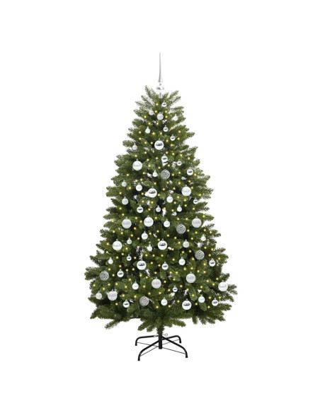 Albero di Natale artificiale Verde 180 cm PVC e Metallo