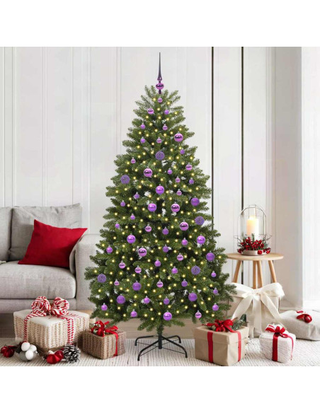 Albero di Natale artificiale Verde 180 cm PVC e Metallo