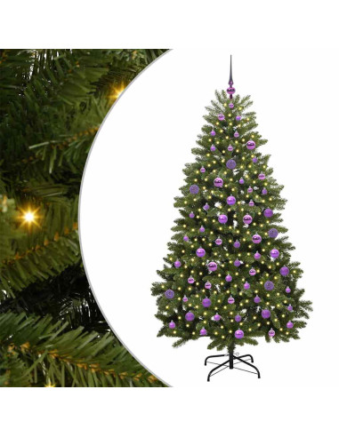 Albero di Natale artificiale Verde 180 cm PVC e Metallo
