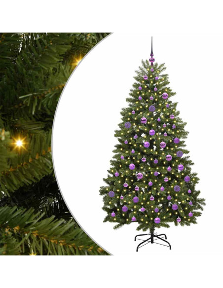 Albero di Natale artificiale Verde 180 cm PVC e Metallo