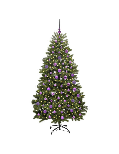 Albero di Natale artificiale Verde 180 cm PVC e Metallo