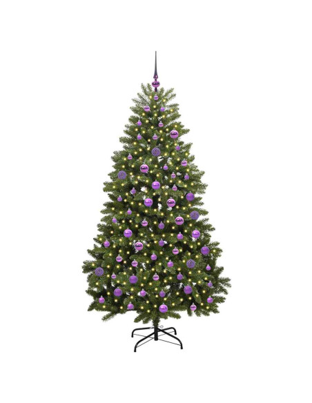 Albero di Natale artificiale Verde 180 cm PVC e Metallo