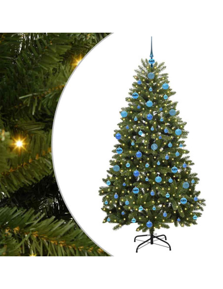 Albero di Natale artificiale Verde 180 cm PVC e Metallo