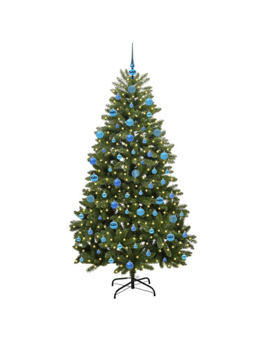 Albero di Natale artificiale Verde 180 cm PVC e Metallo