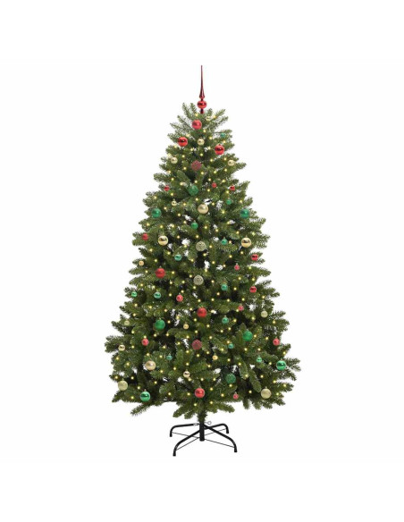Albero di Natale artificiale Verde 180 cm PVC e Metallo