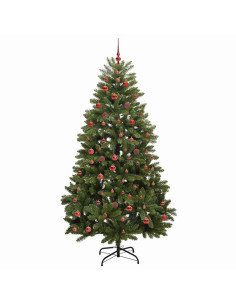 Albero di Natale artificiale Verde 210 cm PVC e Metallo 2