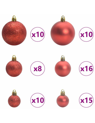 Albero di Natale artificiale Verde 210 cm PVC e Metallo