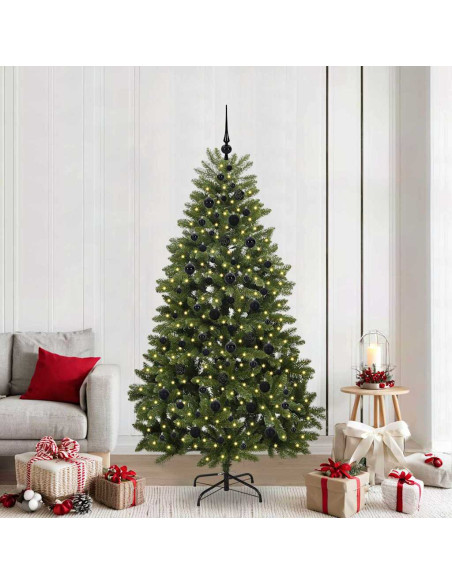 Albero di Natale artificiale Verde 210 cm PVC e Metallo