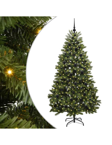Albero di Natale artificiale Verde 210 cm PVC e Metallo