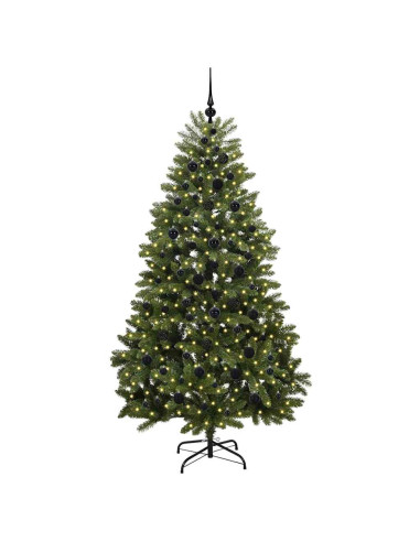 Albero di Natale artificiale Verde 210 cm PVC e Metallo