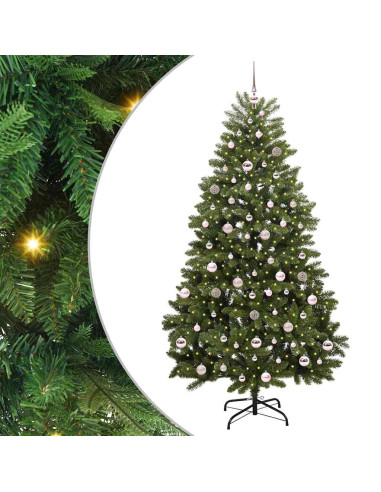 Albero di Natale artificiale Verde 210 cm PVC e Metallo