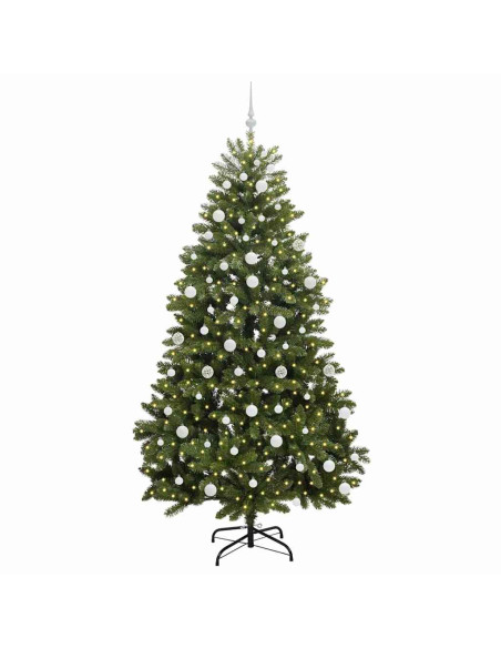 Albero di Natale artificiale Verde 210 cm PVC e Metallo