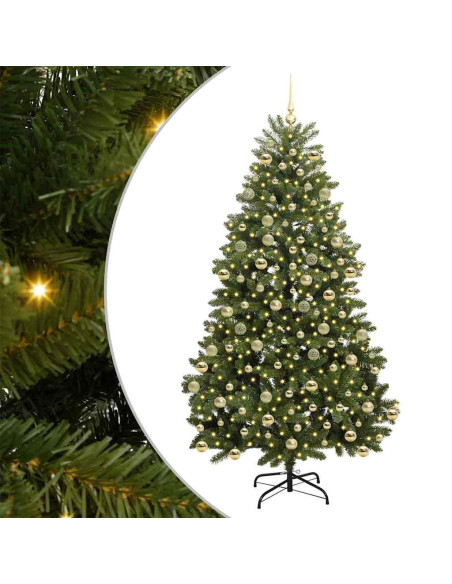 Albero di Natale artificiale Verde 210 cm PVC e Metallo