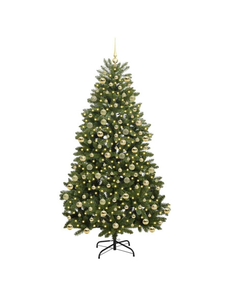 Albero di Natale artificiale Verde 210 cm PVC e Metallo