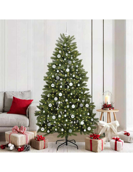 Albero di Natale artificiale Verde 210 cm PVC e Metallo