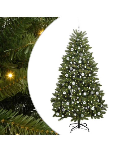 Albero di Natale artificiale Verde 210 cm PVC e Metallo