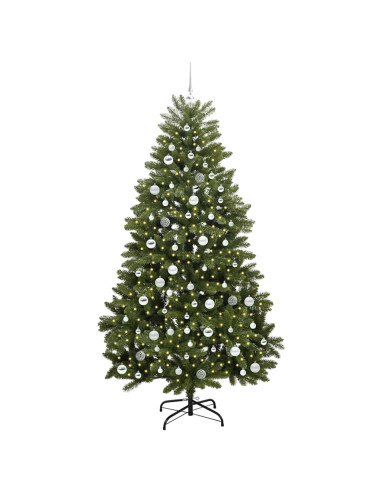 Albero di Natale artificiale Verde 210 cm PVC e Metallo