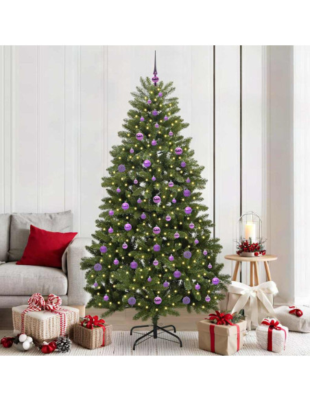 Albero di Natale artificiale Verde 210 cm PVC e Metallo