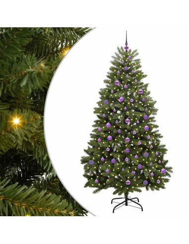Albero di Natale artificiale Verde 210 cm PVC e Metallo